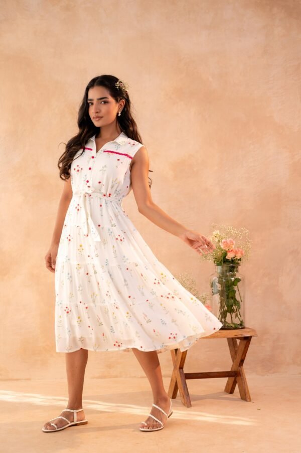 Floral Grace Midi Dress