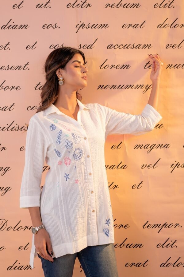Seashell Serenity Pure Cotton Top